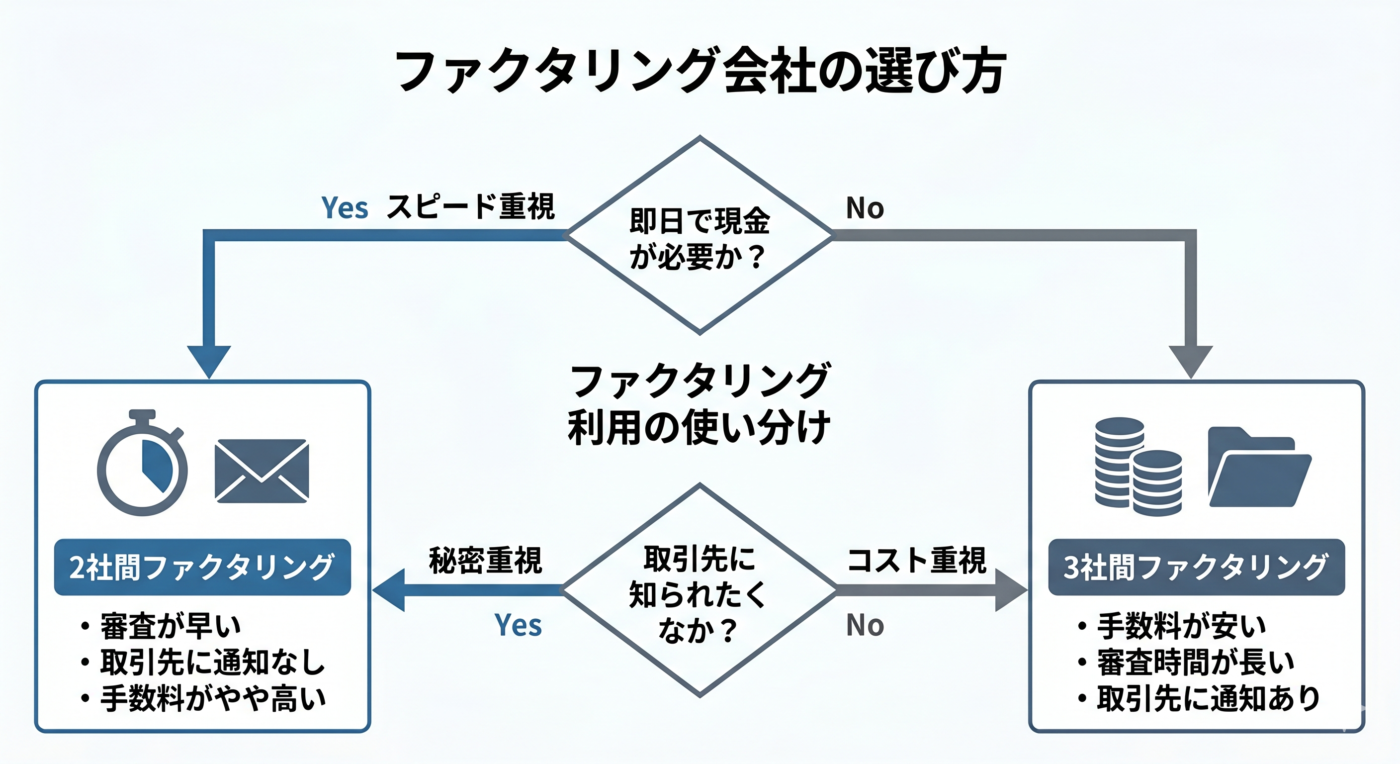 ファクタリング会社の選び方