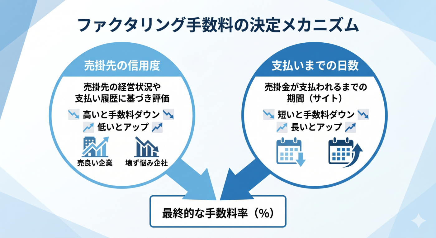 ファクタリングの手数料の決まり方