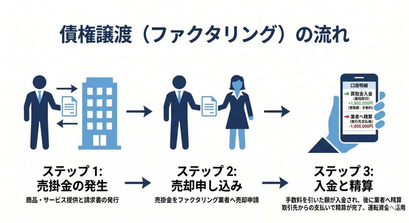 債権譲渡の流れ
