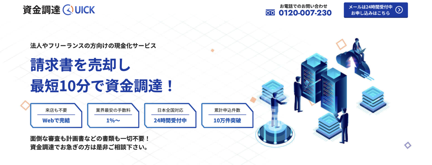 資金調達QUICK