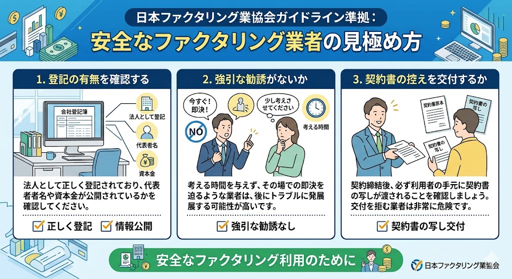 日本ファクタリング業協会 チェックリスト