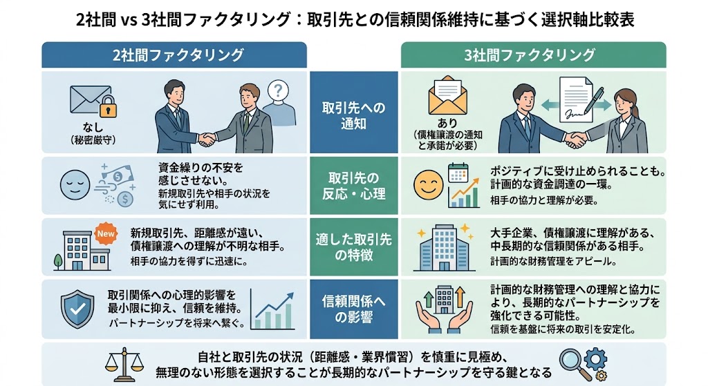 2社間 3社間 比較表