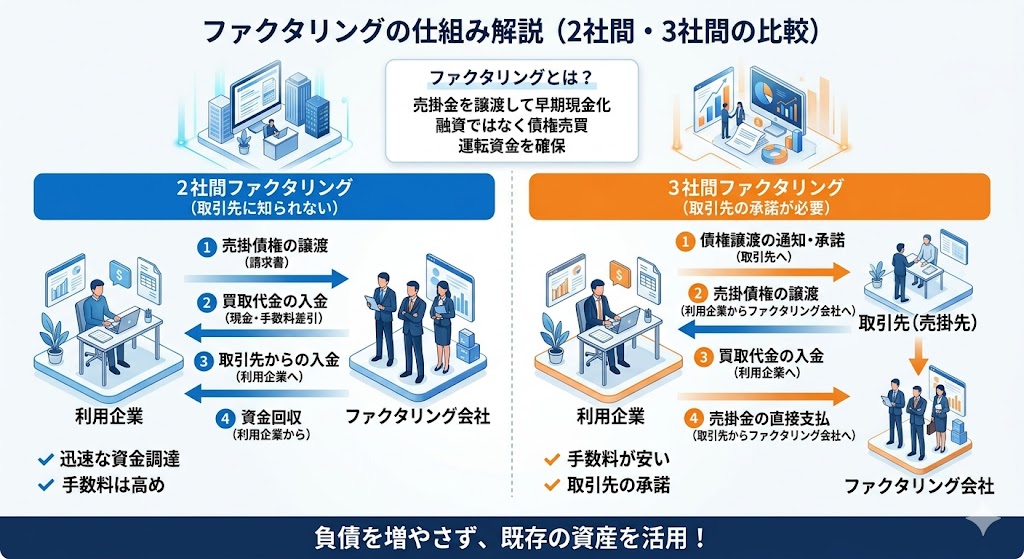 ファクタリングの仕組み